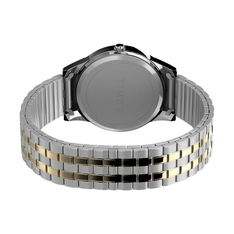 Timex Men's Dress Two-Tone Watch with Expansion Band photo 4