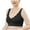 Black, variant on Busydd Womens Bras Solid Color Push Up Bras for Women No Underwire Comfort Seamless Front Closure Bras Wide Strap Textured Wireless Bra Full Figure Light Padded Everyday Bralettes