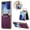 Purple, variant on Mynvo for Samsung Galaxy Z Flip 8 Back Cover Case with Grip Ring, PU Leather Hard PC Lightweight Rugged Non-Slip Abti-Fingerprint Shockproof Protective Bumper, Pink