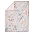 thumbnail image 3 of Lambs & Ivy Baby Blooms 3-Piece Pink Floral/Butterfly Baby Crib Bedding Set, 3 of 9