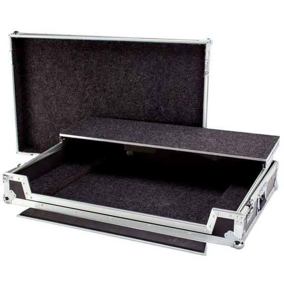 DEEJAY LED Fly TBHDDJRZXWLT Drive Case For Pioneer DDJRZX Pro DJ Controller or Similarly Sized Equipment w/Laptop Shelf with Wheels
