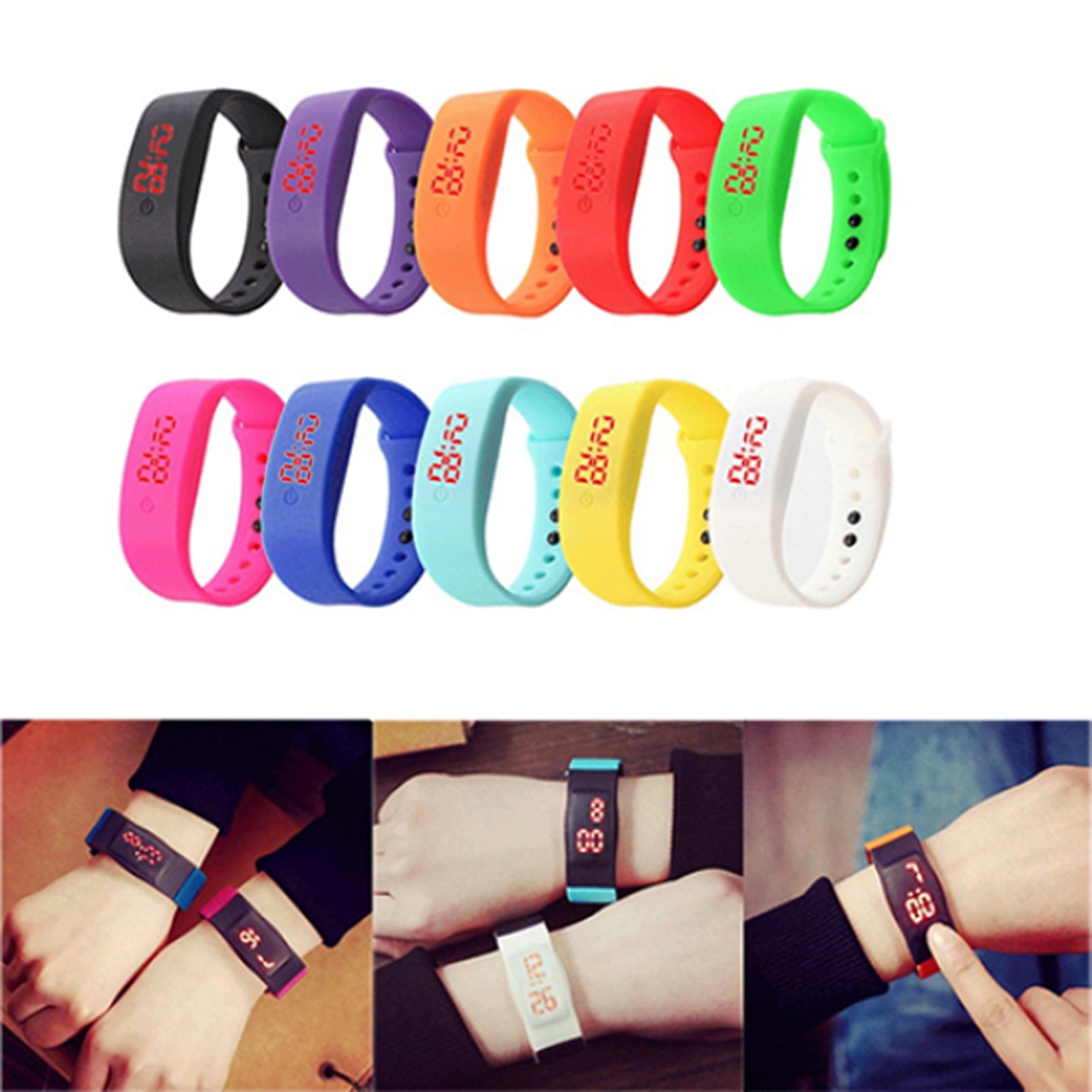 Sanwood digital led bracelet watch sales