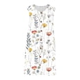 thumbnail image 3 of Pisexur Robe Décontractée pour Femmes Mode Florale Débardeur Sans Manches Robes d'Été pour Femmes Tendance Col en V Boutonnée Robe Évasée avec Poches Douce Extensible Robes d'Été pour Femmes Couvre-Maillot de Plage P-2TG Multicolore, 3 of 8