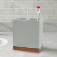 thumbnail image 2 of nu steel CON4H nu steel Concrete, Made of Cement, Electric Spin Toothbrush, Razors, Makeup Brushes Storage, Bath Collection, Bathroom Vanity Countertops, Grey Stone/brown, 2 of 5