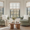 thumbnail image 2 of Decorative Cream Throw Pillow Covers 18x18 Set of 2, Striped Textured Farmhouse Pillow Covers, Soft Chenille Cushion Covers for Couch Sofa Bed Home Decor, 2 of 6