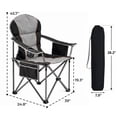 thumbnail image 2 of Alvantor Oversized Folding Camping Chair, Heavy Duty Outdoor Chair with Cup Holder Storage and Cooler Bag, 500 LBS, 2 of 7