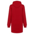 thumbnail image 3 of Maxi Robes pour Femmes Manches Longues Mode Femmes Saint-Valentin Imprimé Lettre à Capuche Poches Robe Sweat Courte, 3 of 5