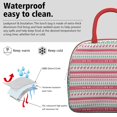 thumbnail image 3 of Womens Red and Green Christmas Pattern Lunch Box for Work,Insulated Lunch Bag for Women,Loncheras Para Mujer,Leakproof Adult Lunch Bag for Work,Beach,Travel,Picnic,Camping, 3 of 7