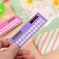 thumbnail image 4 of & Stationery Easy-Use Mini Solar Transparent Ruler Calculator with Magnifier for Students and, 4 of 9