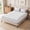 White, variant on Vccoem Cooling Mattress Topper Queen White, Extra Thick Quilted Mattress Pad, Deep Pocket Fit, Breathable Plush Bed Topper, Hypoallergenic