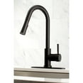 thumbnail image 2 of Gourmetier LS8620DL Concord Single-Handle Pull-Down Kitchen Faucet, Matte Black, 2 of 8