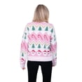 thumbnail image 5 of Jollidays Women's Candy Cane Trees & Santa Long Sleeve Crewneck Christmas Sweater, Sizes S-XXL, 5 of 5