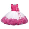 thumbnail image 4 of shqvo Baby Girl Tulle Sleeveless Dresses Toddler Bowknot Formal Party Wedding Flower Girl Dress Tutu Gown, 4 of 4