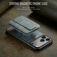 thumbnail image 5 of Allytechgroup 2 in 1 Wallet Case for iPhone 17 Pro, Detachable Magnetic Cover Compatible with Magsafe Premium PU Leather Cards Holder Shockproof Bumper Phone Case for Women Men, Gray, 5 of 9