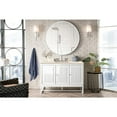 thumbnail image 5 of James Martin Vanities Athens 48" Single Vanity Cabinet, Glossy White, w/ 3 CM Eternal Marfil Top, 5 of 5