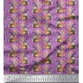 thumbnail image 1 of Soimoi Polyester Crepe Fabric Leaves,Floral & Squirrel Animal Print Fabric by Yard 52 Inch Wide, 1 of 1