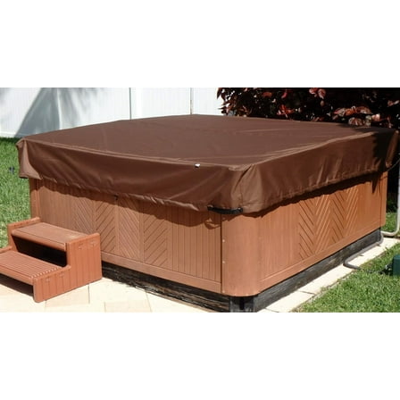 BeyondNice Heavy Duty Hot Tub & Spa Cover Cap 87 x 87 inches Waterproof 600D Polyester Adjustable Quick Release Buckles