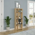 thumbnail image 2 of Ada Home Decor Abis 4 Tier Bookcase, Anthracite/Oak, 2 of 7