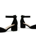 thumbnail image 3 of BURUDANI Women's Strappy Chunky Heel Dress Pump Shoes, 3 of 8