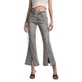 thumbnail image 6 of MIXUE Jeans For Women Solid Color Baggy High Waist E Girl Style Casual Vintage Denim Loose Straight Leisure Trousers Daily-Wear,Blue,L, 6 of 6