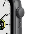 thumbnail image 2 of Apple Watch SE (1st Gen) GPS, 44mm Space Gray Aluminum Case with Midnight Sport Band - Regular, 2 of 8