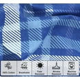 thumbnail image 6 of RUVANTI Flannel Sheets Queen Size - 100% Cotton Brushed Flannel Bed Sheet Sets - Deep Pockets 16 Inches (fits up to 18") - All Seasons Breathable & Super Soft - Warm & Cozy - 4 Pcs - Light Blue Plaid, 6 of 7