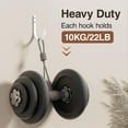 thumbnail image 2 of Wall Hooks for Hanging Towel/Coat - 22LB Screw in Metal Hanger Wall Mount, for Outdoor, Closet, Door, Bathrooms, for Backpack, Robe, White 5 Pack, 2 of 6