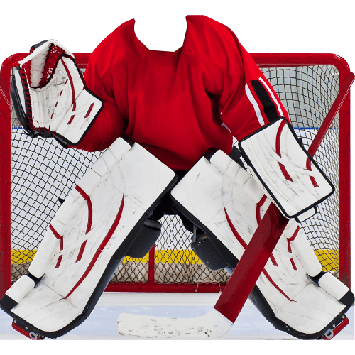 SS11192 Ice Hockey Goalie Stand In Cardboard Cutout Standee Standup