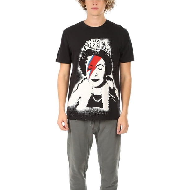 Elevenparis Hombre Izzy Stardust Camiseta gráfica negra 2XL