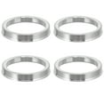 thumbnail image 2 of Miangastore Silver Car Hub Center Caps 4Pcs 2.8X2.8In, 2 of 8
