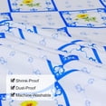 thumbnail image 2 of Blue White Plaid Tablecloth 60×84 inch Spring Summer, Waterproof Rectangular Table Cloth Washable, Stain Resistant Cloth Table Cover for Party Picnic Dinner Decor (Blue Plaid), 2 of 6