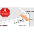 thumbnail image 4 of Berta 1 1/2" Overlay 105 Degree Face Frame Cabinet Hinges (60 Pack), 4 of 6