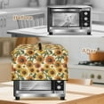 thumbnail image 4 of Whosucclay Sunflower Print Microwave Oven Dust Cover Toaster Oven Cover Oil-Proof Small Appliance Dust Covers Suitable for Most Microwave Ovens 18.25" x 14.5" x 11"inches-S, 4 of 7