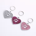 thumbnail image 6 of SPRING PARK 10Pcs Personalized Pet Cat Name Tags Heart Shaped Claw Dog ID Tag Collar Pendant Key Ring Bag Decor, 6 of 7