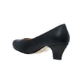 thumbnail image 4 of Zapatilla Formal Tacón Bajo Para Mujer Tipo Piel Negro negro 25 Incógnita 109D18, 4 of 7