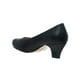 thumbnail image 4 of Zapatilla Formal Tacón Bajo Para Mujer Tipo Piel Negro negro 26 Incógnita 109D18, 4 of 7