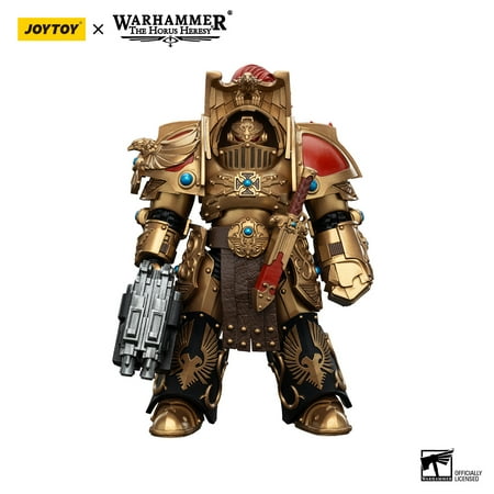 JOYTOY Warhammer 40K The Horus Heresy Legio Custodes Aquilon Terminator Squad Aquilon with Lastrum Storm Bolter Collection Model