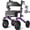 Purple, variant on VOCIC Rollator Walker Z57 Outdoor with 12" All Terrain Wheels, 7-Level Height Adjustment, Safety Brakes, Storage Bag, Cup Holder-Red