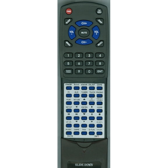 Replacement Remote for ONKYO 24140768, RT24140768, RC768M, HTRC270, TXNR708