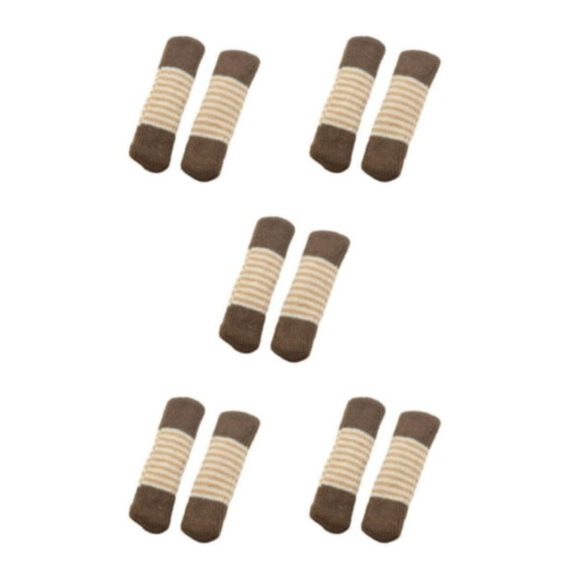 kurtrusly 24pieces Non-slip Furniture Foot Covers Premium For Protection Fit Most Legs Shapes Polyester Easy style 9 5Set