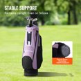 thumbnail image 2 of KFFKFF Golf Equipment Bag, 14-Slot Organizer Top, 36” Multi-Compartment Superior Cart Bag, Robust Golf Gear Bags with Grips, Protective Cover, Removable Strap for Both Genders, Black Purple, 2 of 9