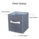 thumbnail image 4 of Cubos plegables de tela - 4 cajas organizadoras para estanterías, armario y hogar, 10,24x10,24x11,02 pulgadas, caqui/gris/azul oscuro, 4 of 7