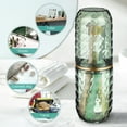 thumbnail image 2 of IDEANATEGRATE Toothbrush Covers Portable Toothbrush Holder Green PET 1 Set, 2 of 11