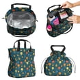 thumbnail image 2 of Pioneer Flower Floral Print Pattern Drawstring Lunch Bag Women - Drawstring Lunch Bag Insulated for Work Office - Stain-Resistant Large Lunchbags for Women with Multi-Pockets, 2 of 6