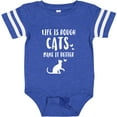 thumbnail image 3 of Inktastic Life Is Rough Cats Boys or Girls Baby Bodysuit, 3 of 5