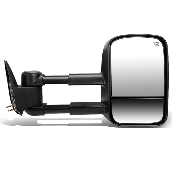 DNA Motoring TWM-001-T111-BK-R For 2003 to 2007 Chevy Silverado / GMC Sierra Powered Adjustment Heated Tow Towing Mirror (Right / Passenger)