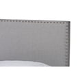 thumbnail image 4 of Baxton Studio Ramon Modern and Contemporary Grey Linen Fabric Upholstered Full Size Panel Bed with Nailhead Trim, 4 of 5