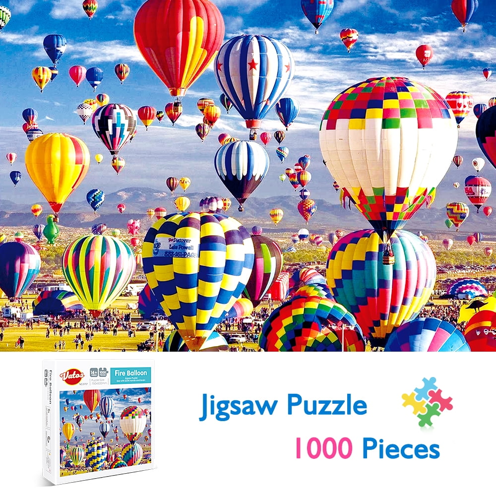 VATOS Jigsaw Puzzle 1000 Piece for Adults KidsHot Air Balloon Puzzles 