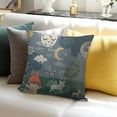 thumbnail image 3 of SHANXI Throw Pillow Covers Weather Happy Sleep Sad Report Rain Bright Clouds Colorful for Living Room Bedroom Sofa 20x20in, 3 of 5