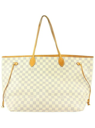 Louis Vuitton Neverfull GM checkered tote Bag blue personalized Life is  beautiful but sometimes hard by PatBo! White Beige Leather Cloth  ref.154302 - Joli Closet